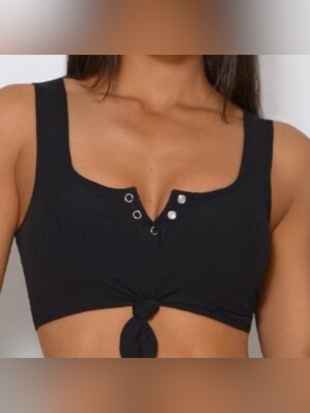 Bombshell Black Henley Top, NWT! Cross listed on Mercari bc my prices are lower!